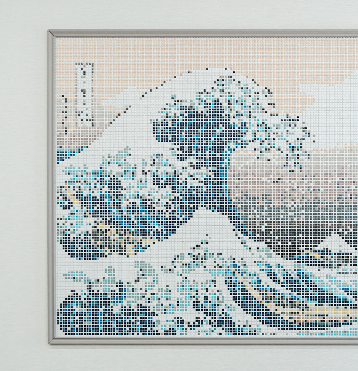 富士山を描いたタイルアート